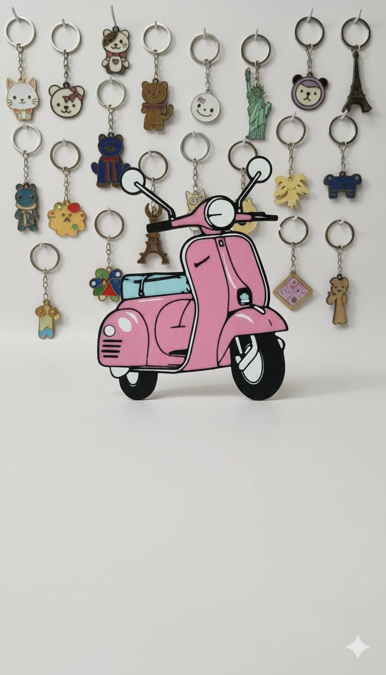 vintage vespa keychain