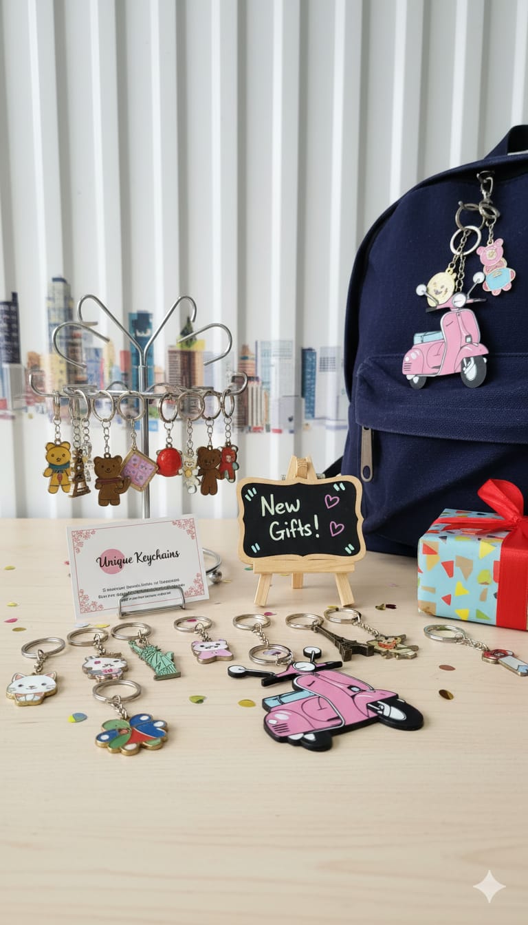 vintage vespa keychain